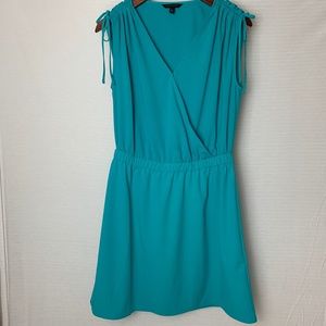 BANANA REPUBLIC Faux Wrap Tie Shoulder Dress